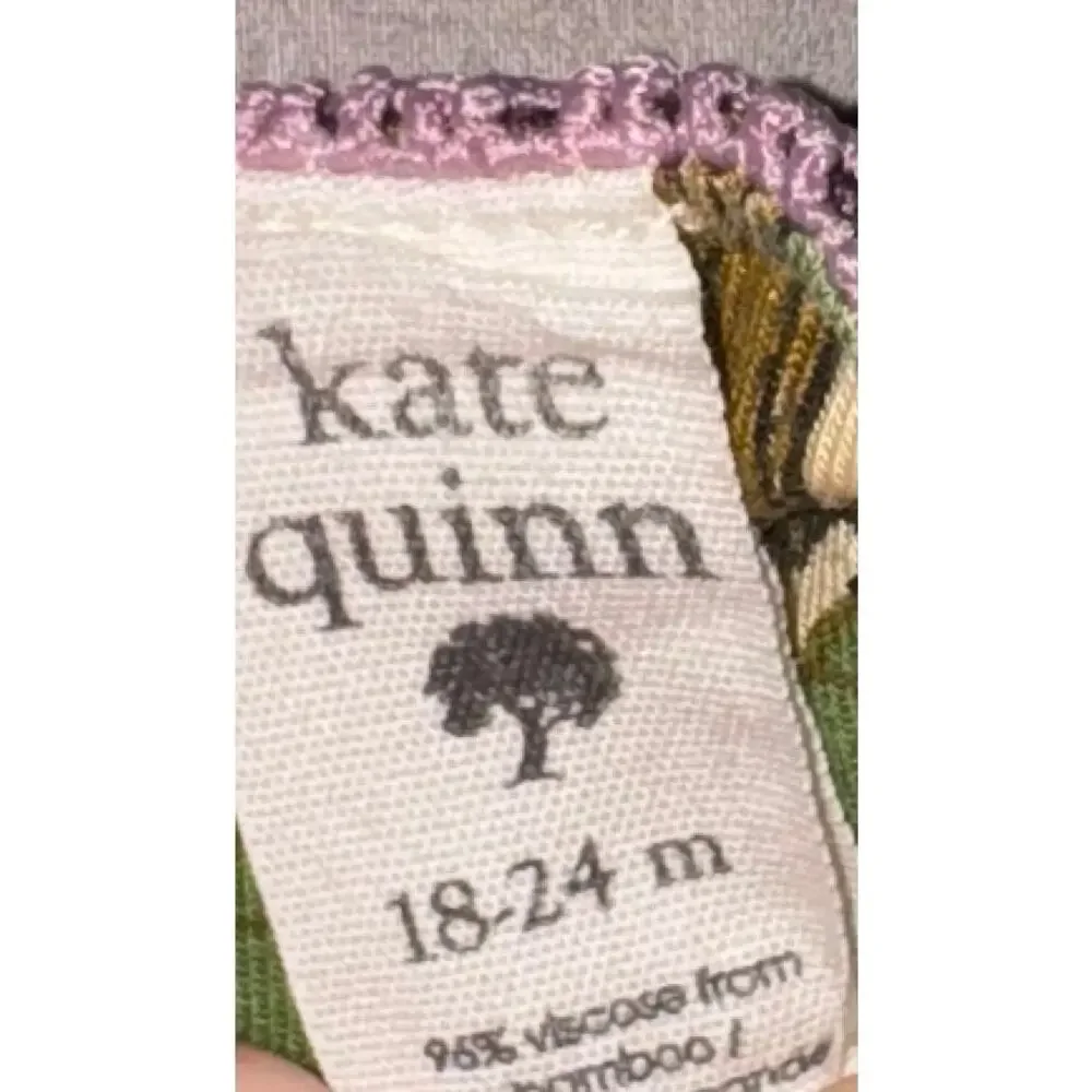 Kate Quinn Floral Forest Bubble Romper Toddler Size 18-24 Mon Ruffle Lace Bamboo